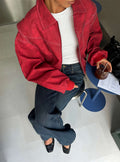 Chaqueta bomber Vista color carmesí