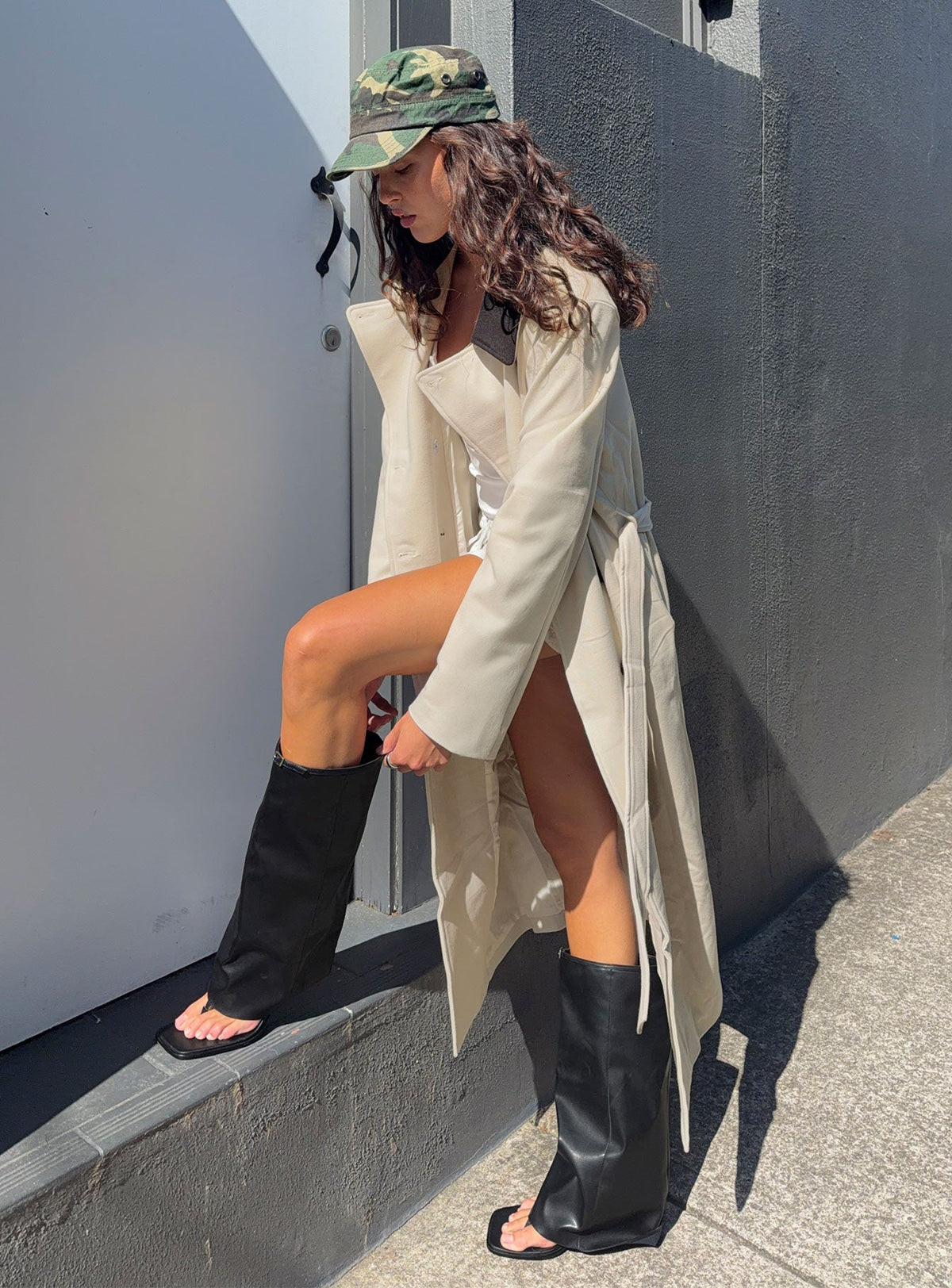 Gabardina Soho beige