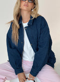 Chaqueta bomber Kenny en denim oscuro