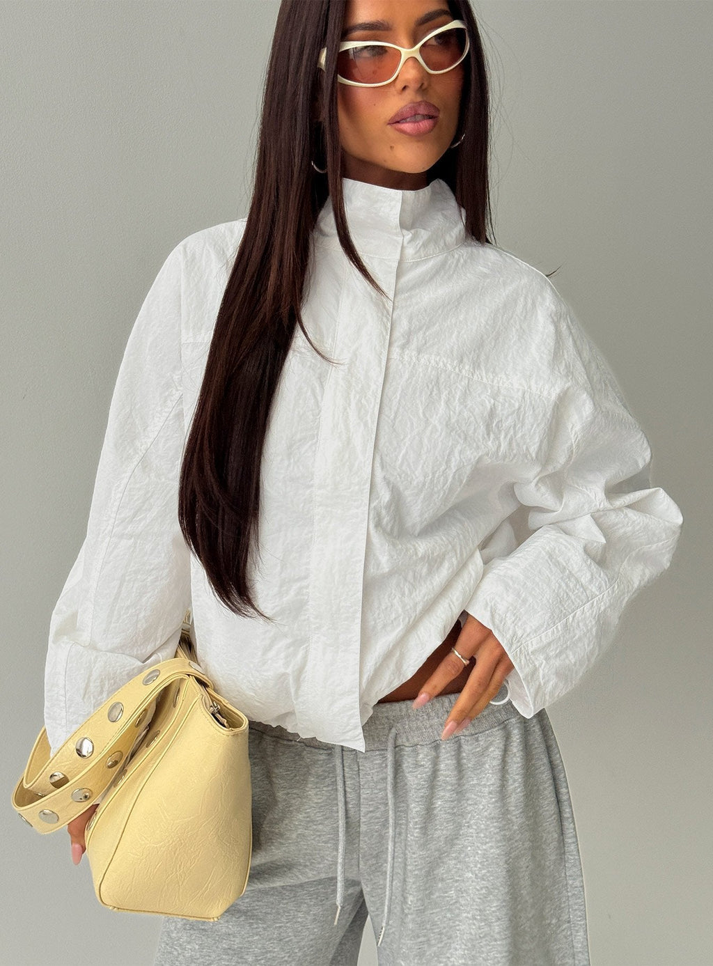 Chaqueta cortavientos Shoreline blanca