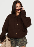 Chaqueta de mezclilla ligera Jaxton color marrón lavado