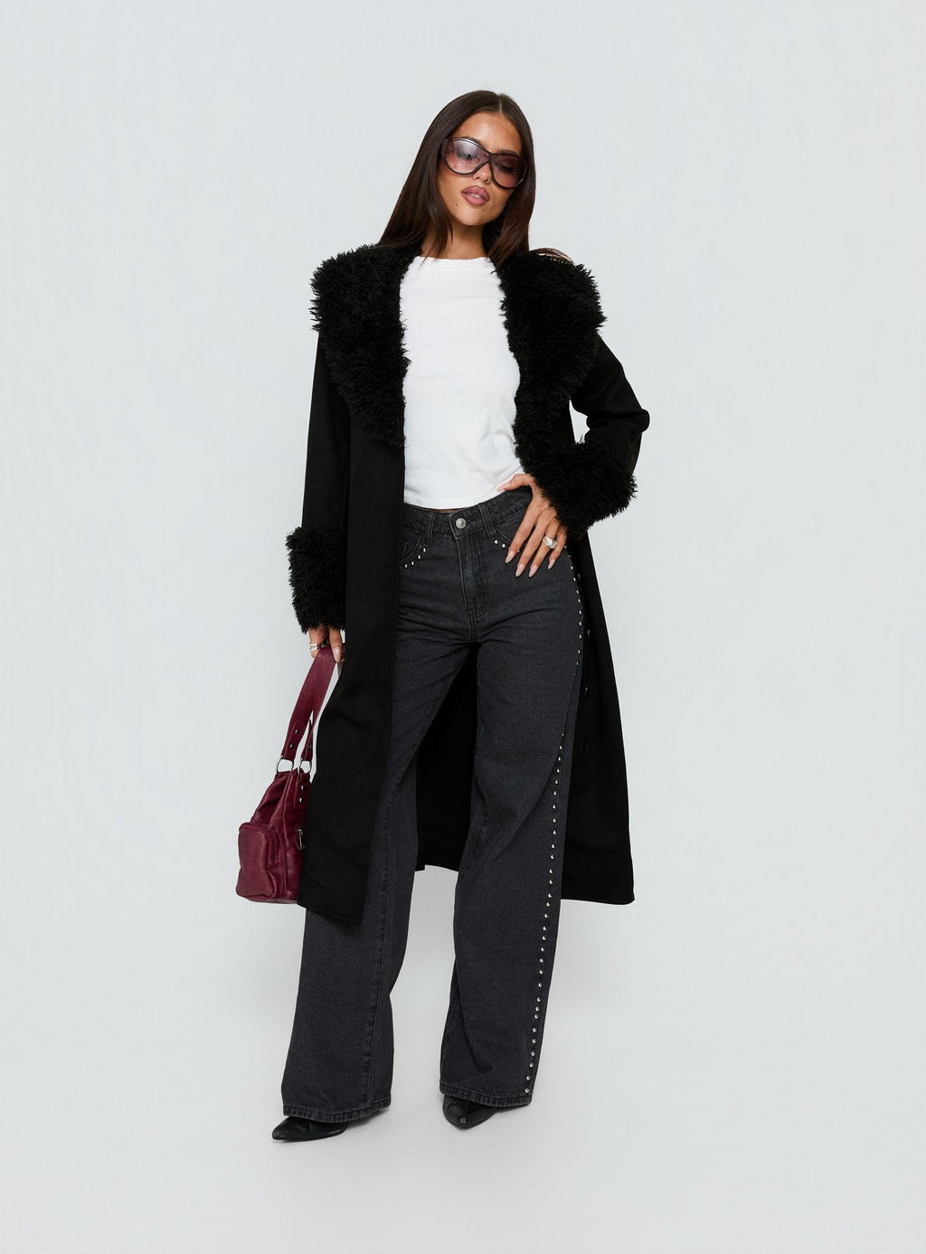 Chaqueta de borrego After Party negra