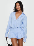 Vestido corto de manga larga para niña Girls Girls Girls, azul