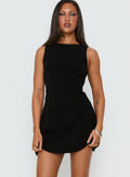 Vestido corto de pana Alfalfa negro