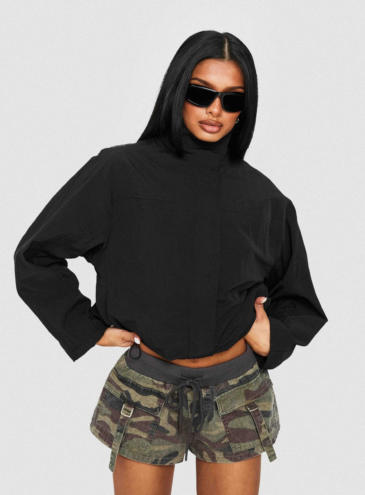 Chaqueta cortavientos Shoreline negra