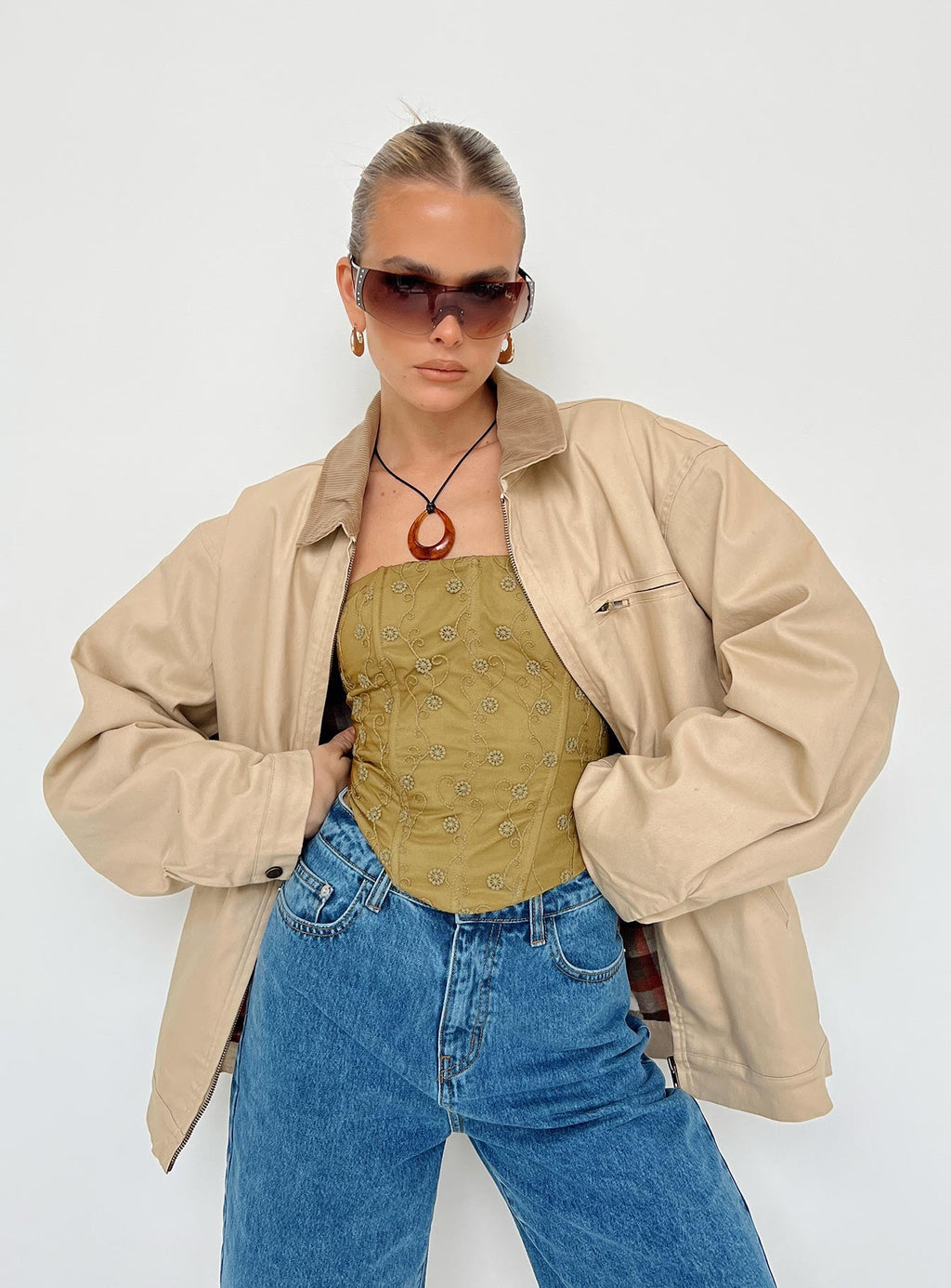 Chaqueta Springer color beige