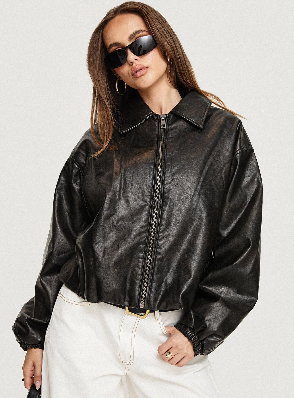 Chaqueta tipo bomber Nirvana color ónix