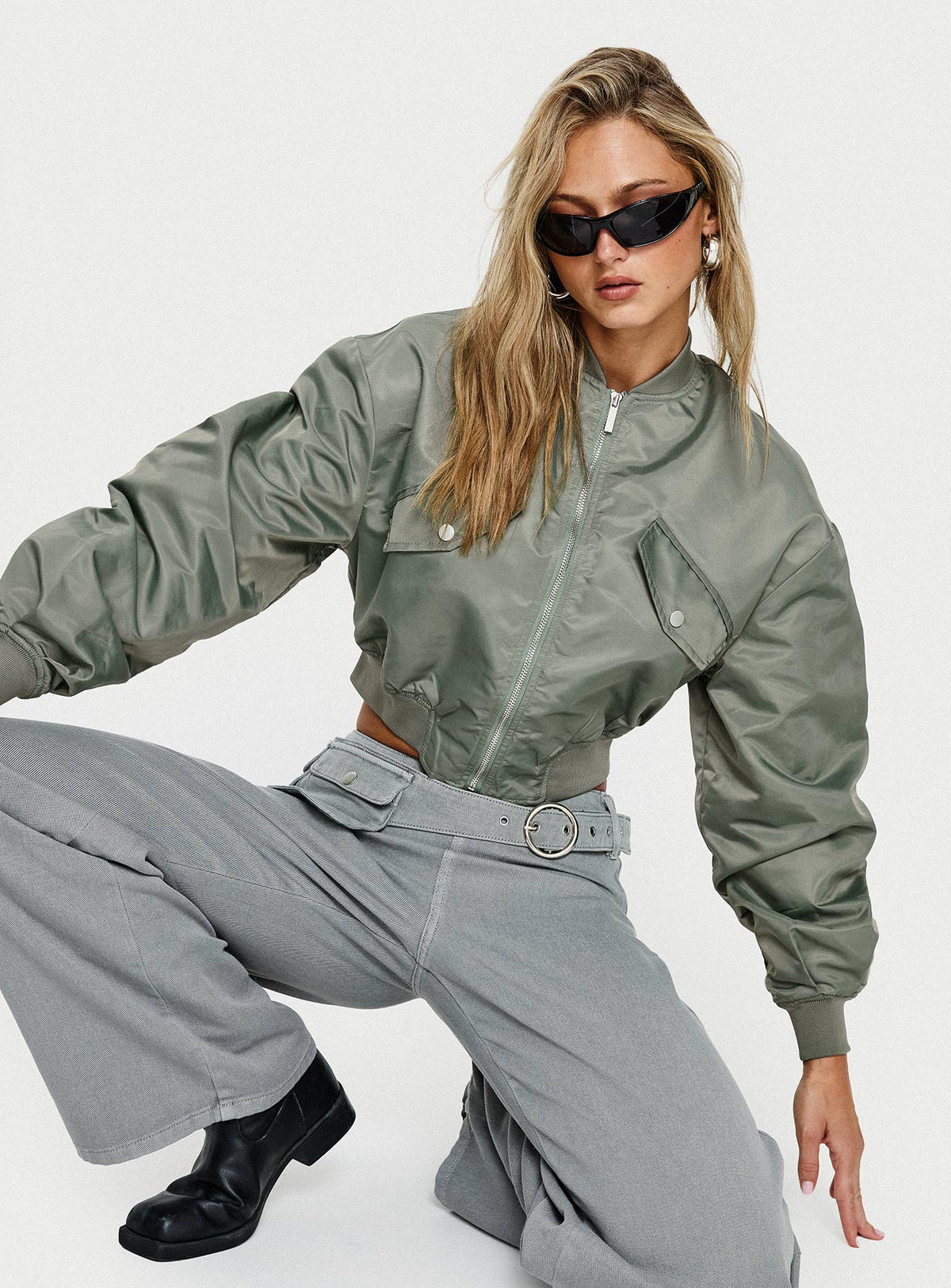 Chaqueta Bomber Thalya Verde