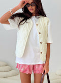 Chaleco acolchado Little Things color crema