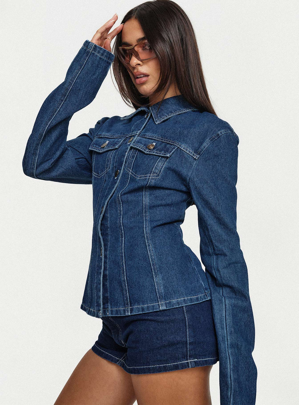 Chaqueta Rider de mezclilla azul