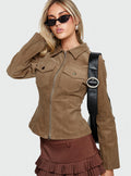 Chaqueta Rohana color nogal