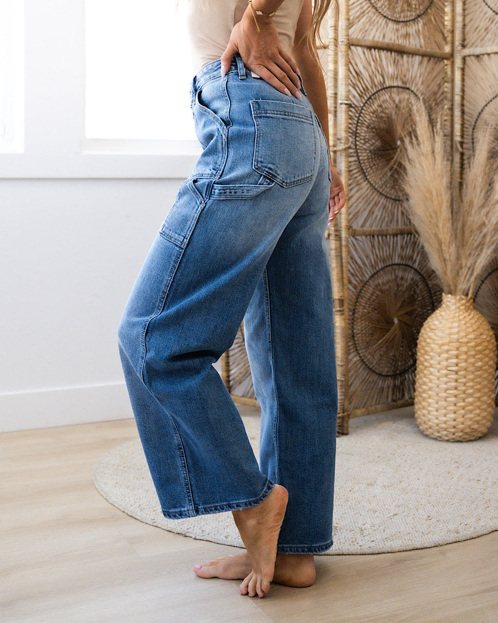 Jeans cargo de pierna ancha KanCan Jenna VENTA FINAL
