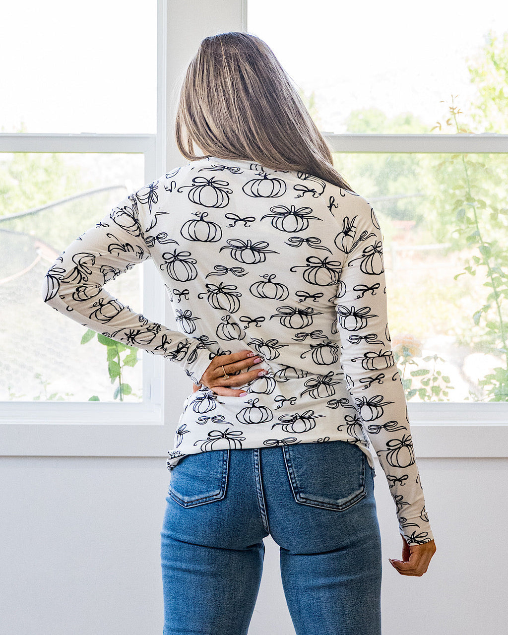¡NUEVO! Blusa de manga larga Blair - Calabazas clásicas
