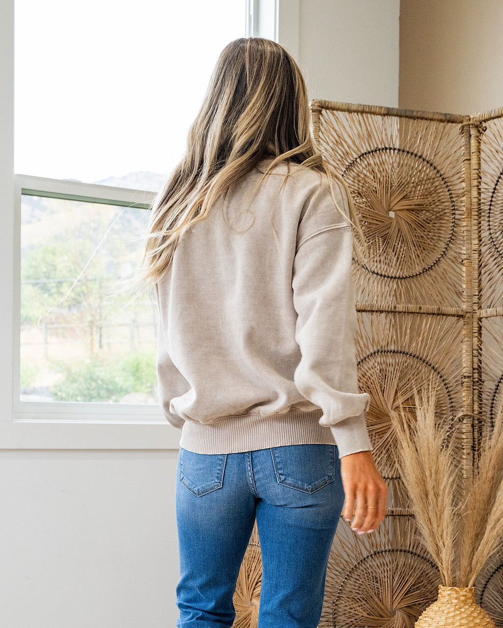 Sudadera Boyfriend Crewneck - Ash Mocha