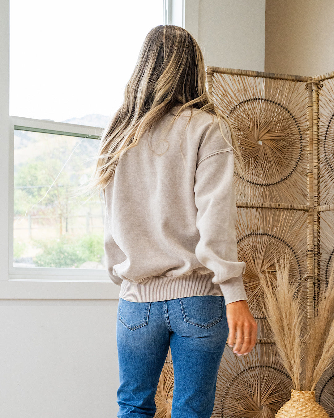 Sudadera Boyfriend Crewneck - Ash Mocha
