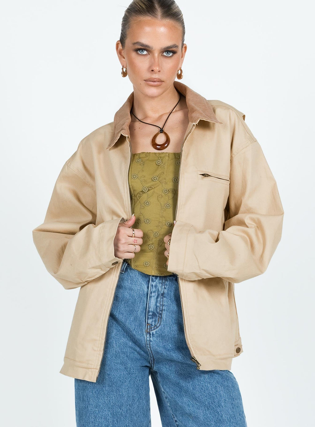 Chaqueta Springer color beige