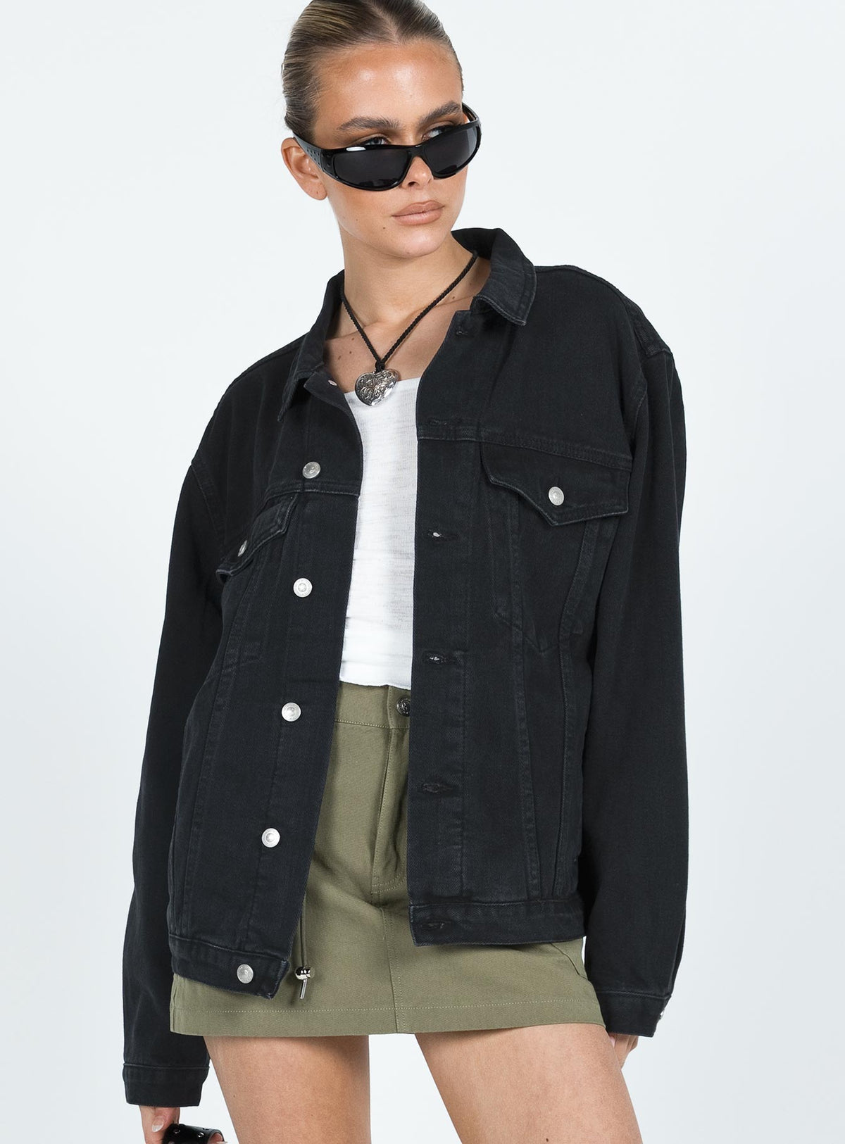 Chaqueta vaquera Phoenix negra