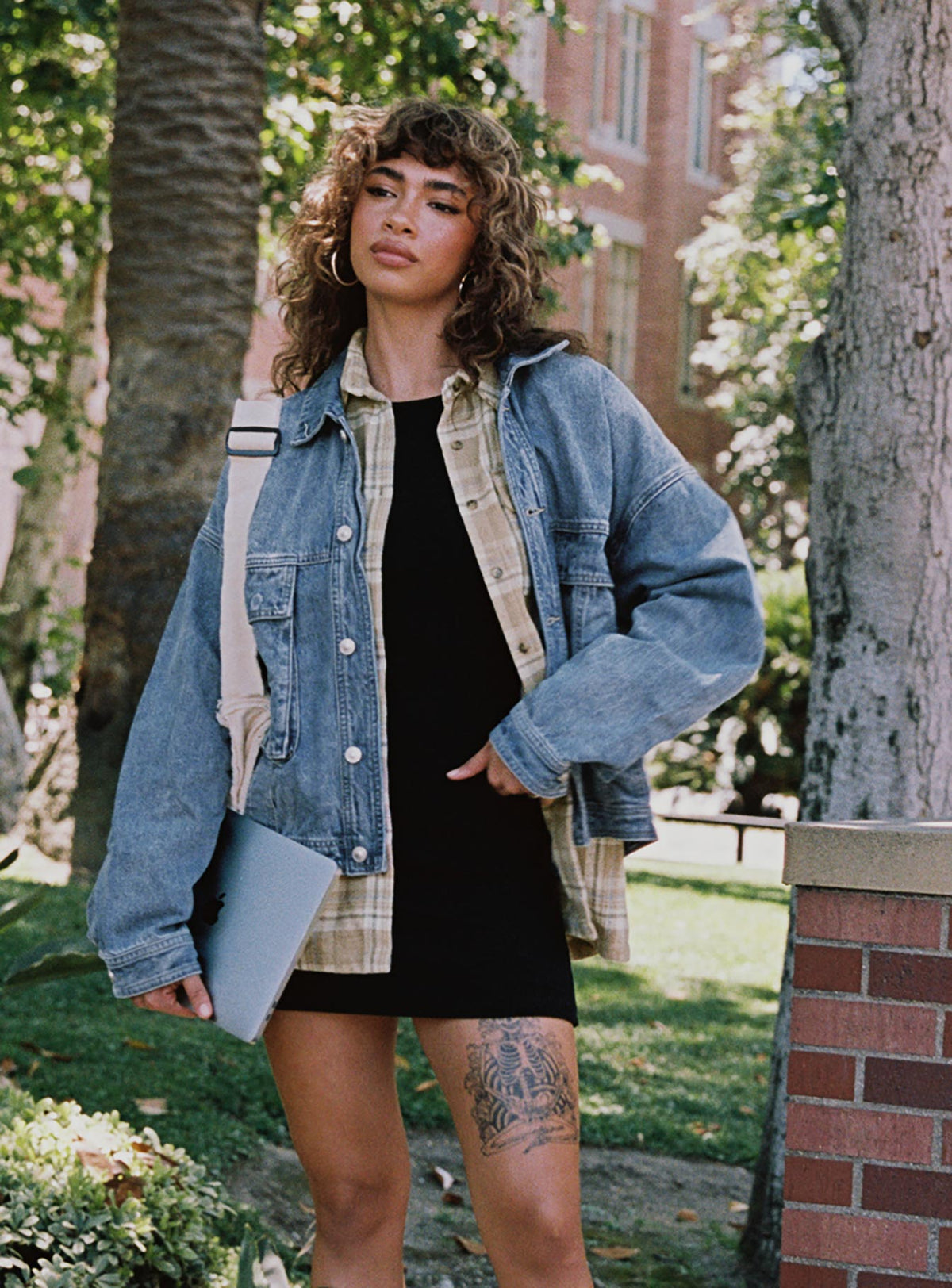 Chaqueta vaquera oversize Kier lavado medio