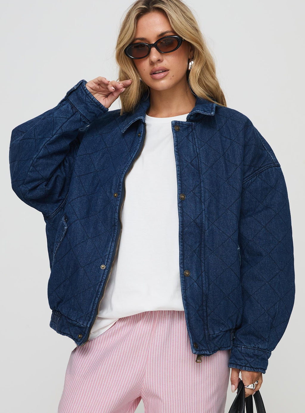 Chaqueta bomber Kenny en denim oscuro