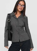 Chaqueta de tweed Holley gris