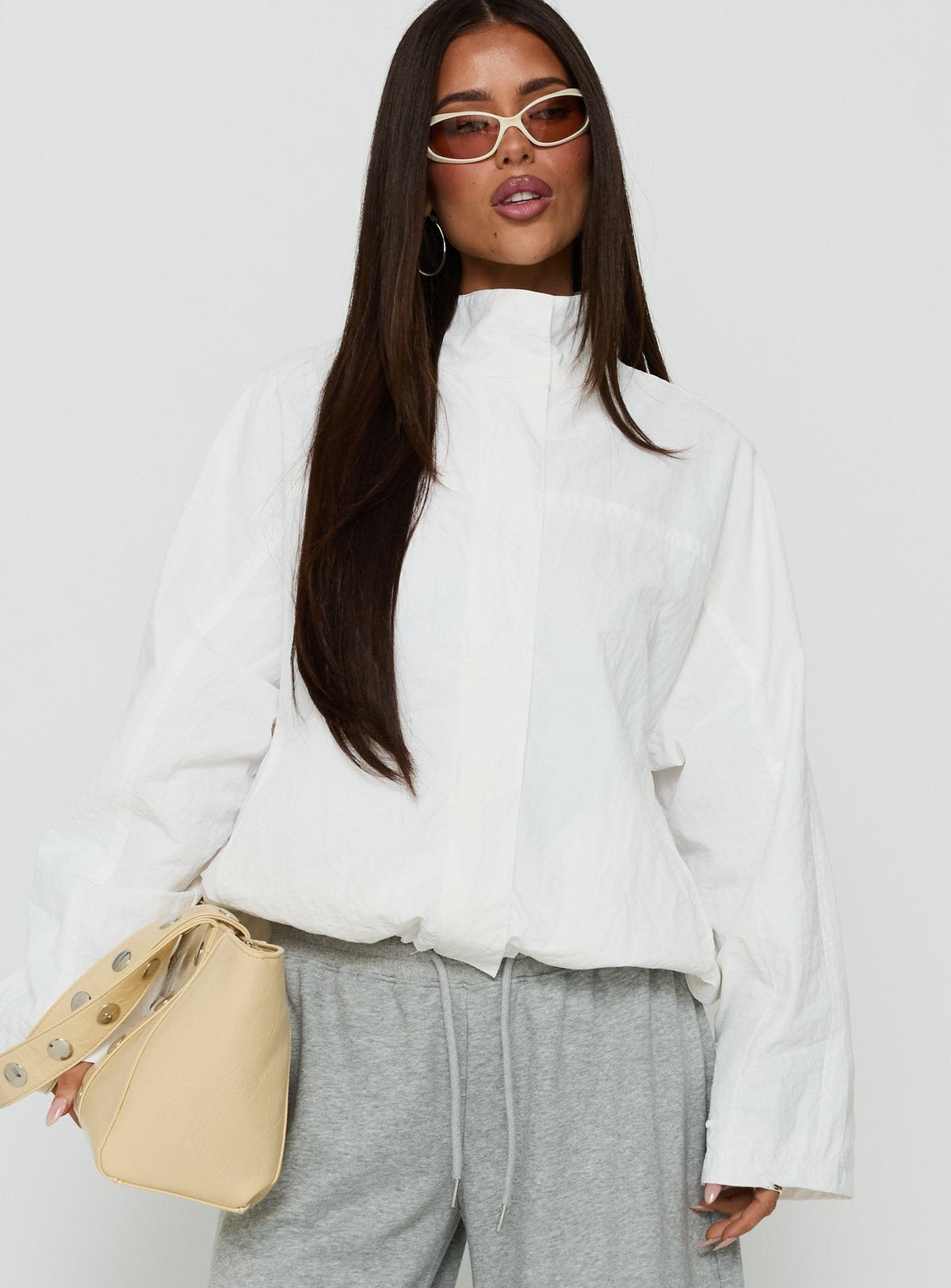 Chaqueta cortavientos Shoreline blanca