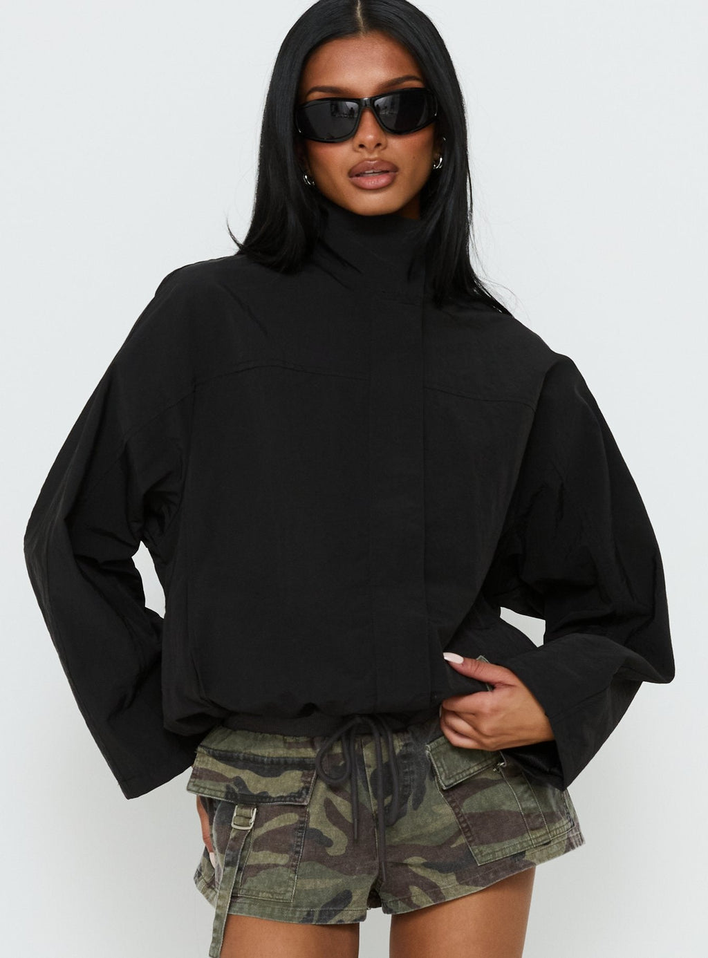 Chaqueta cortavientos Shoreline negra