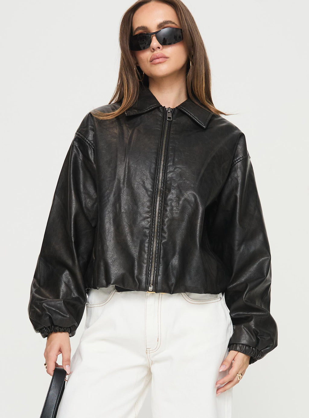 Chaqueta tipo bomber Nirvana color ónix