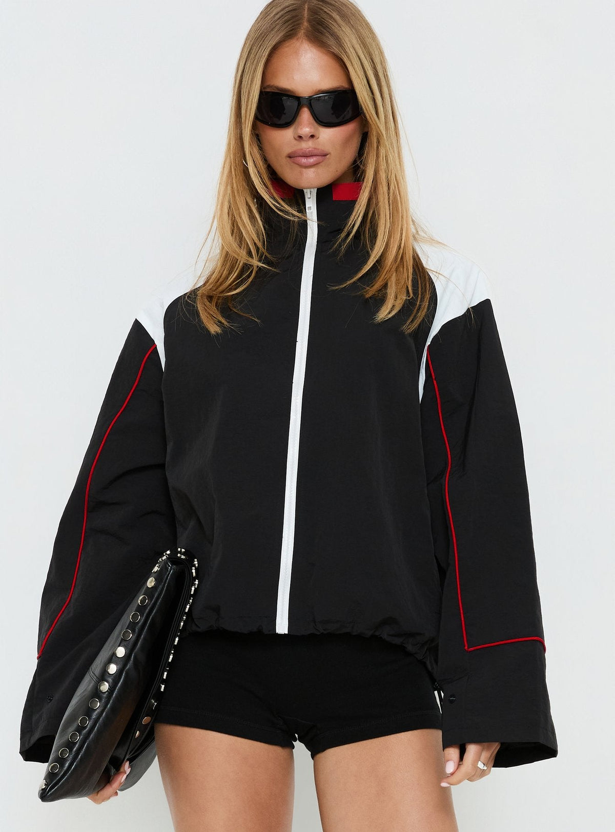 Cortavientos Shoreline Negro / Blanco