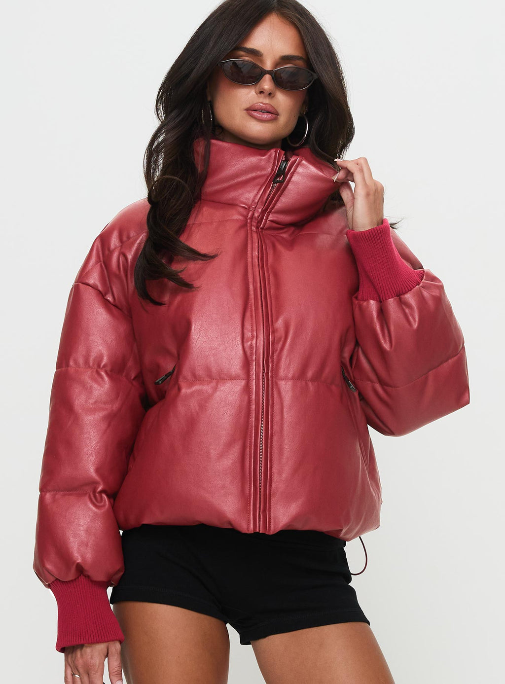 Chaqueta acolchada Myler color burdeos