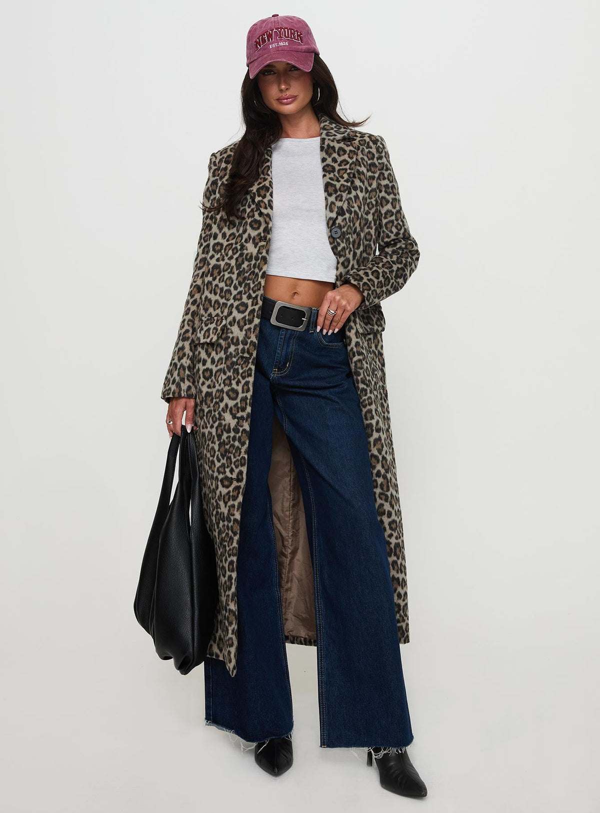 Cosmo, por favor, abrigo de leopardo
