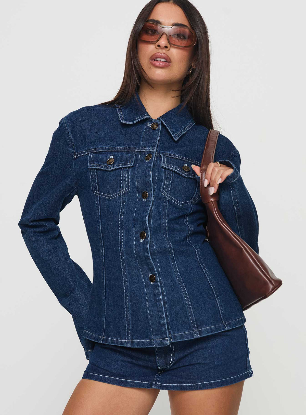 Chaqueta Rider de mezclilla azul