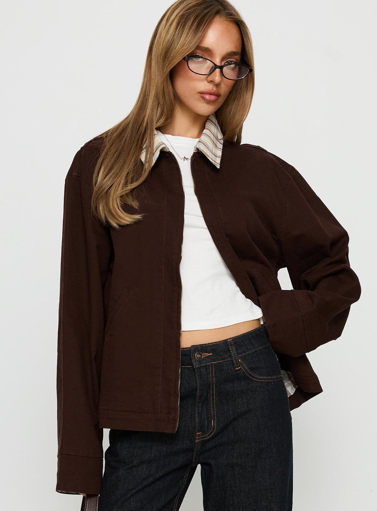 Chaqueta de trabajo Soraia marrón