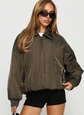 Chaqueta bomber Say Less color caqui