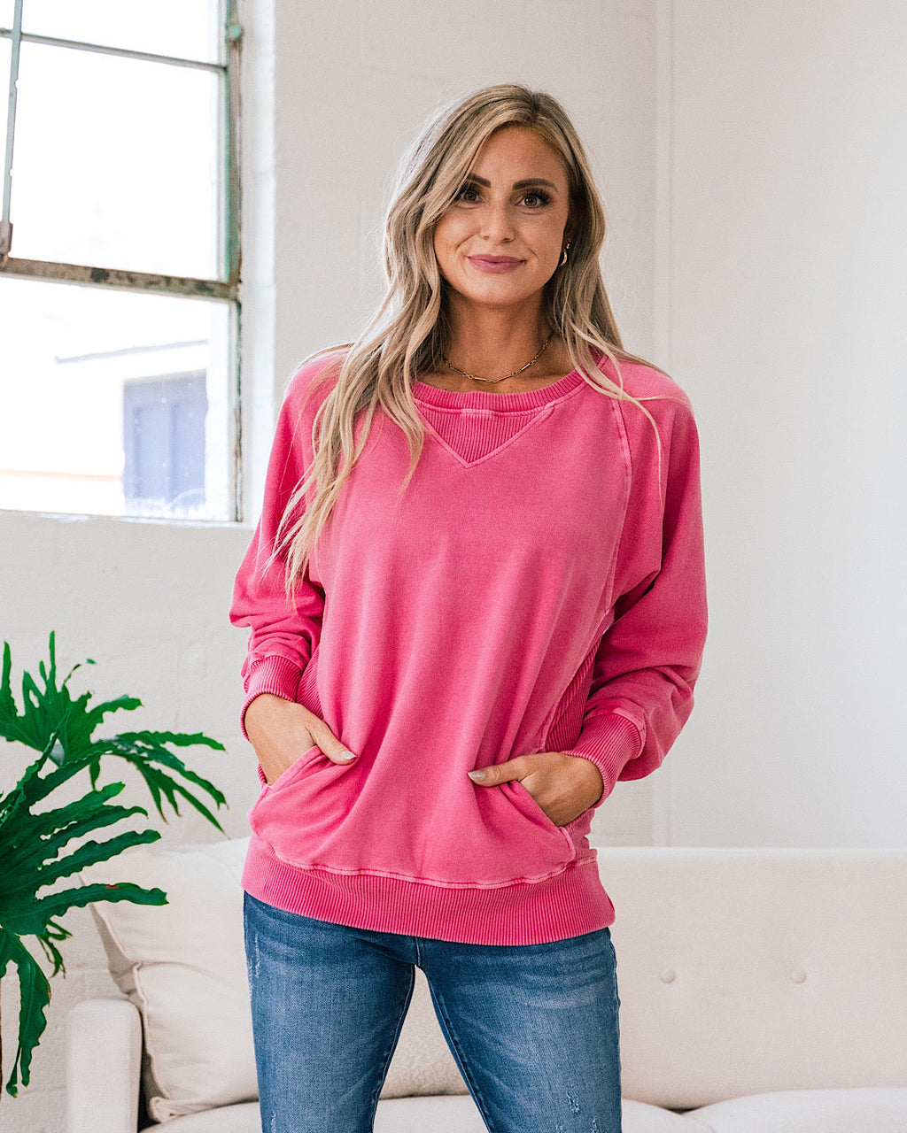 Sudadera Girlfriend - Fucsia VENTA FINAL