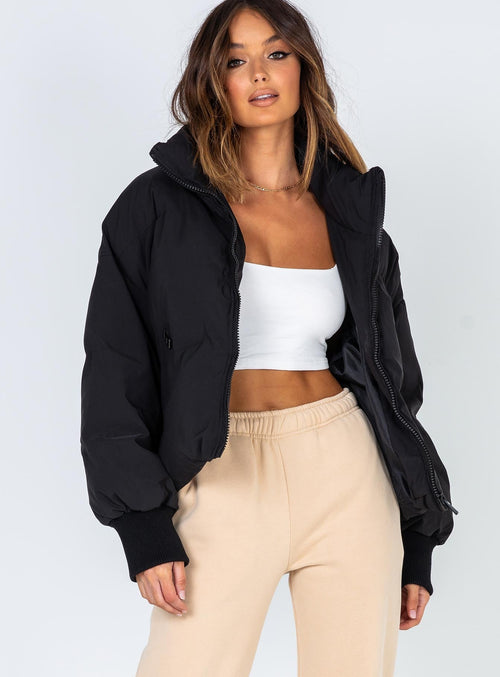 Chaqueta acolchada Abe negra