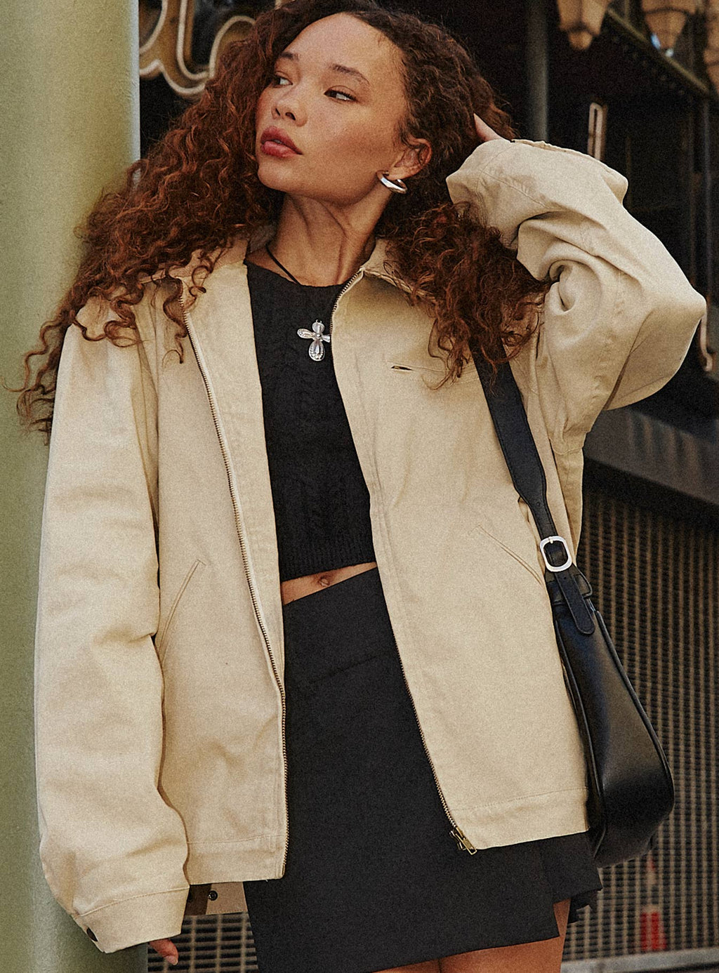 Chaqueta Springer color beige