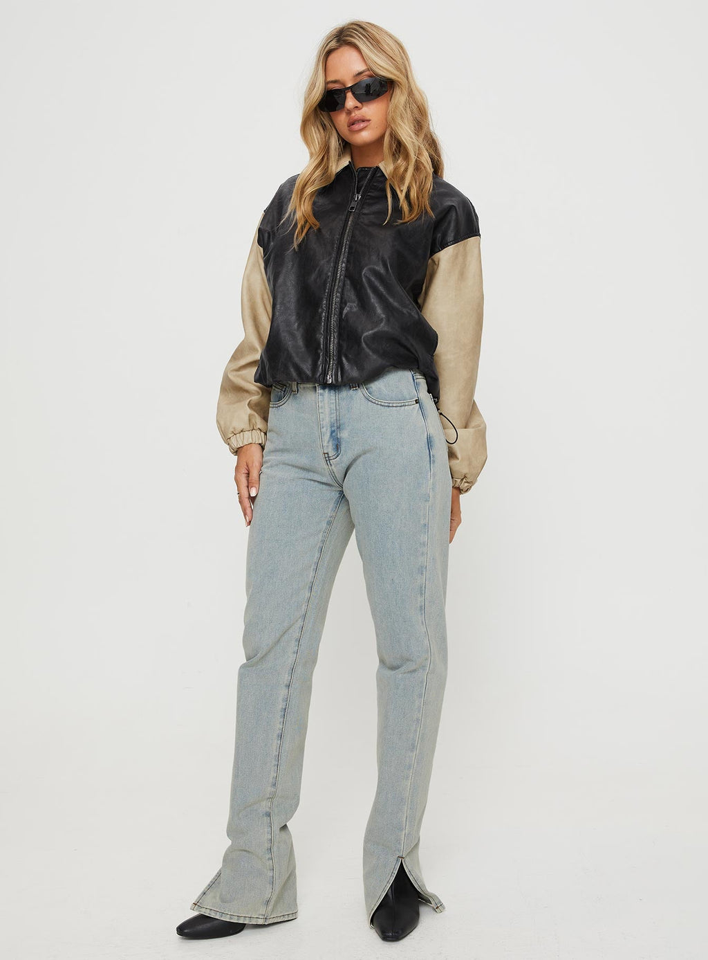 Chaqueta tipo bomber Nirvana color camel