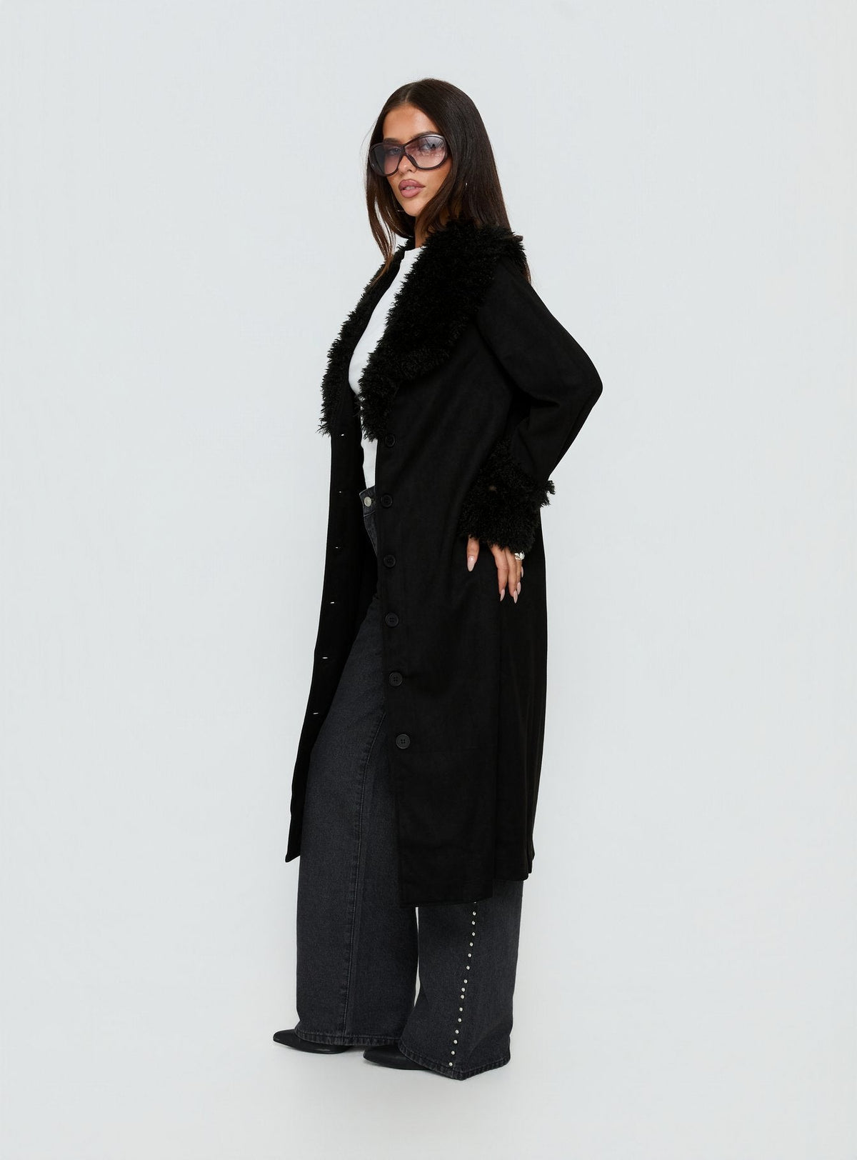 Chaqueta de borrego After Party negra