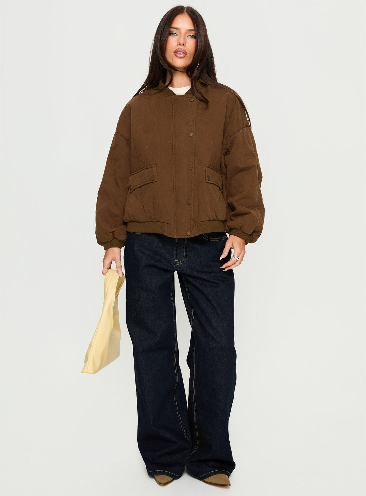 Chaqueta acolchada Stick Season marrón