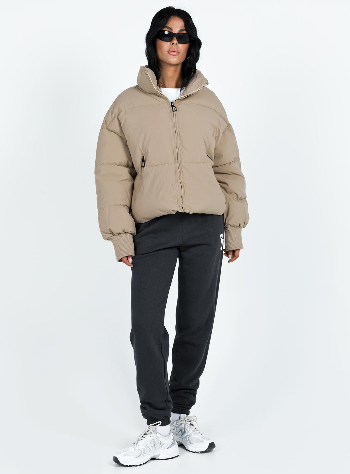 Chaqueta acolchada 7th Avenue color beige