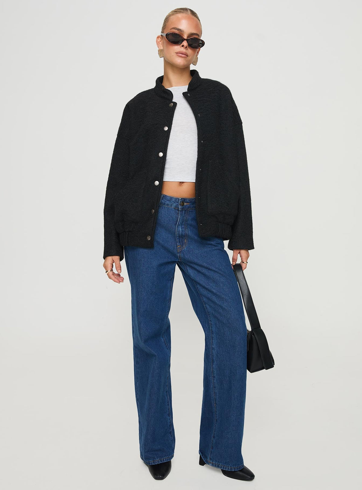 Chaqueta Bomber Stillar negra