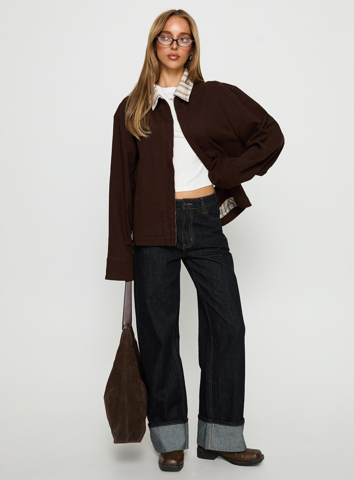 Chaqueta de trabajo Soraia marrón