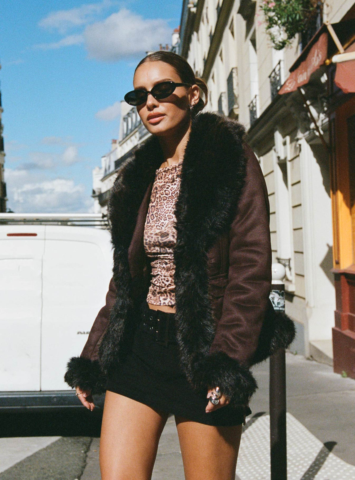 Chaqueta Graciel Penny Lane color chocolate