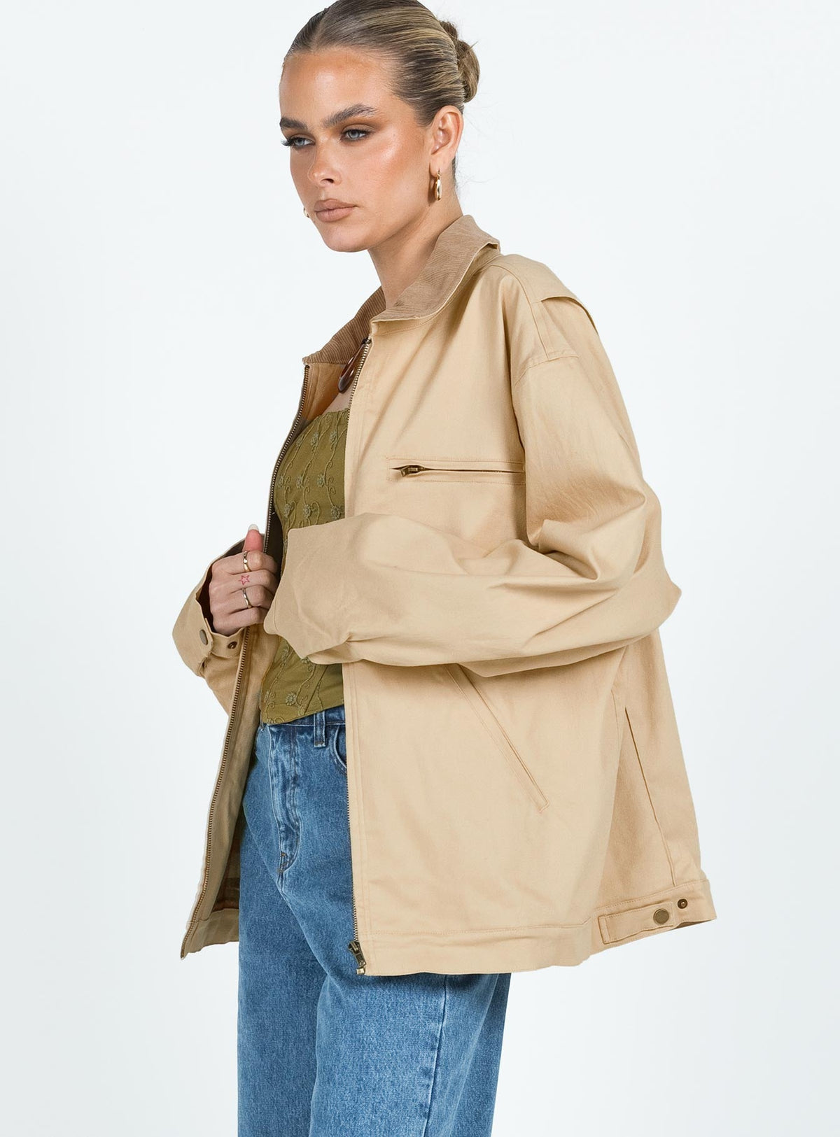 Chaqueta Springer color beige