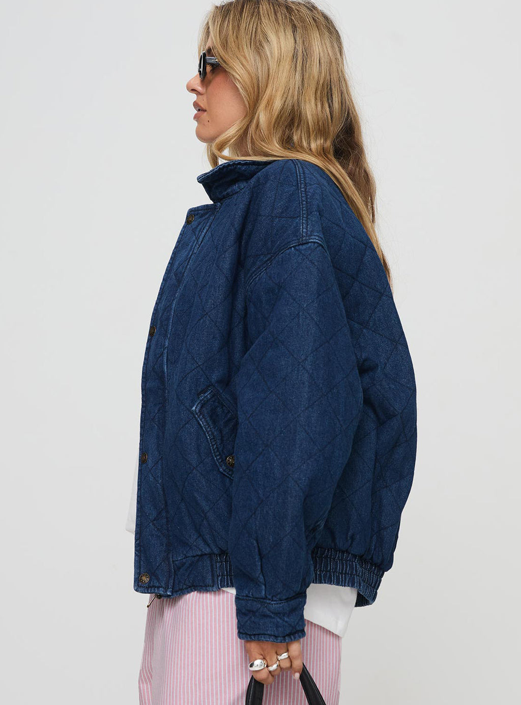 Chaqueta bomber Kenny en denim oscuro