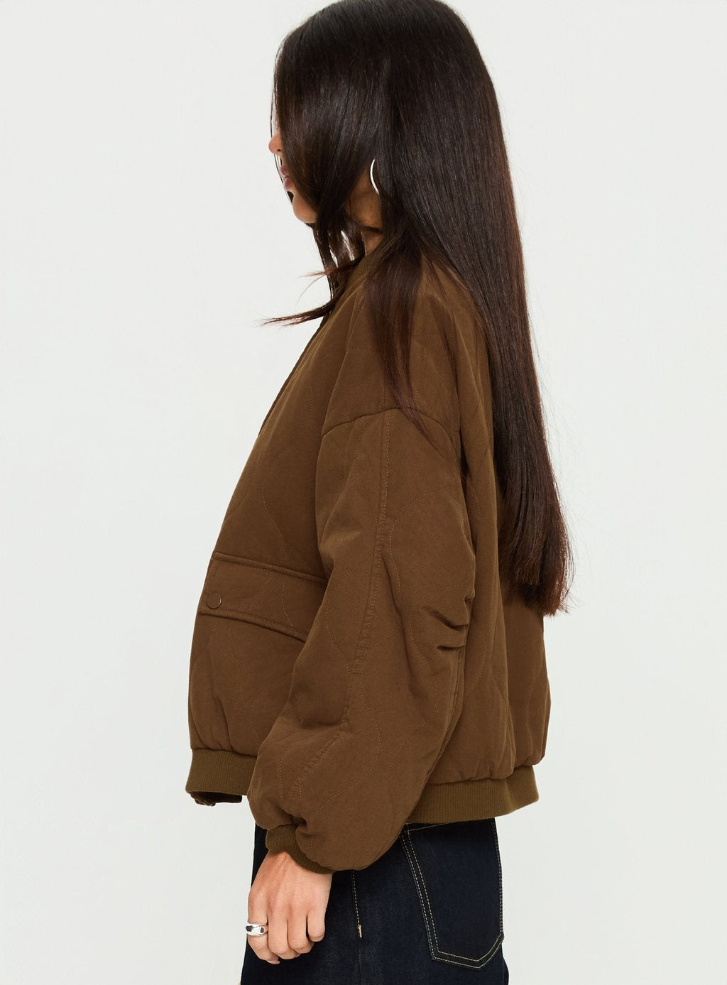 Chaqueta acolchada Stick Season marrón