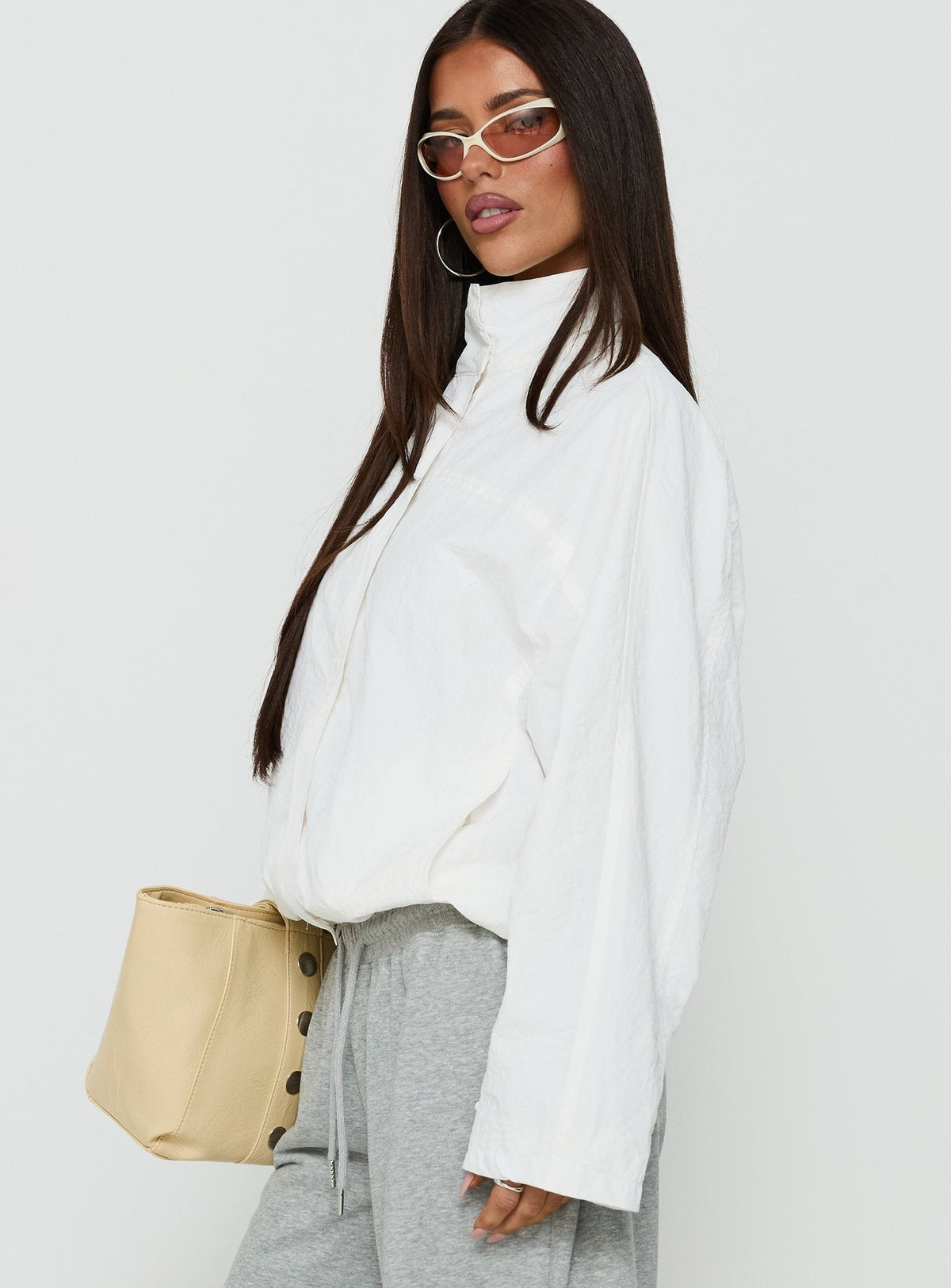 Chaqueta cortavientos Shoreline blanca