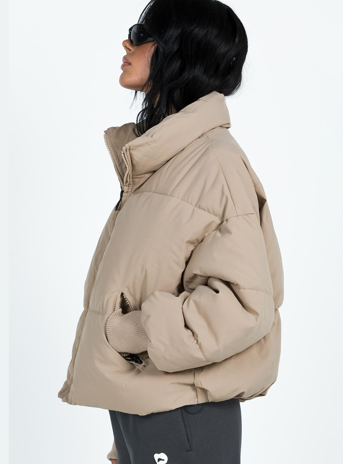 Chaqueta acolchada 7th Avenue color beige