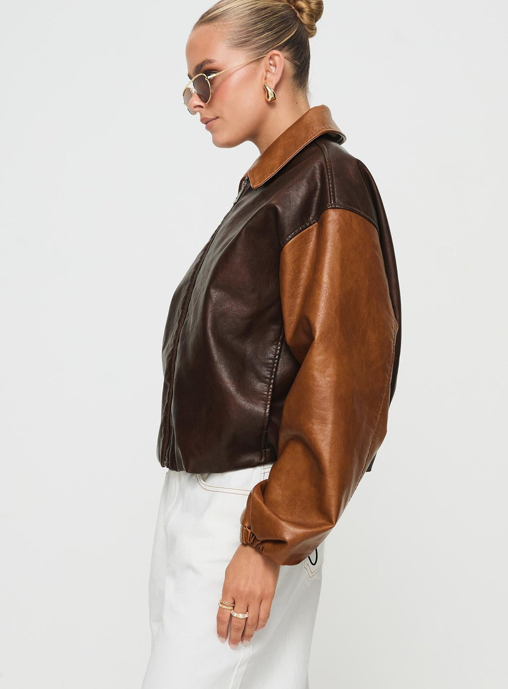 Chaqueta bomber Nirvana color chocolate