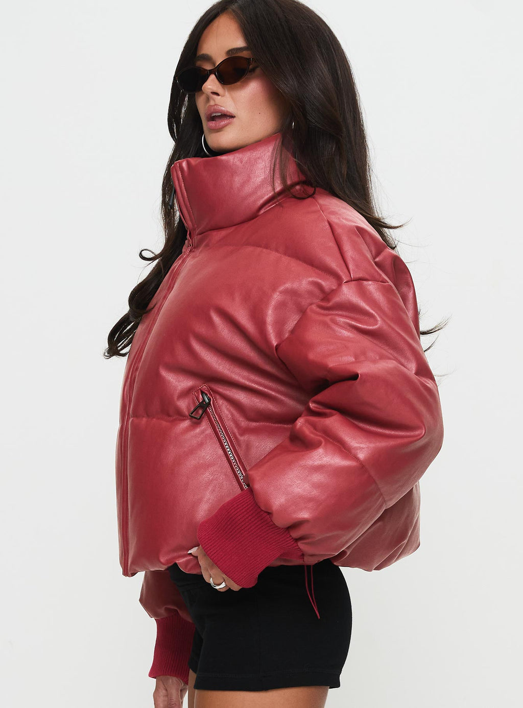 Chaqueta acolchada Myler color burdeos